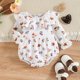 thumbnail image 5 of Body De Bebé Canastilla Onesies Para Niños Pequeños Niñas Niños Mameluco Floral De Manga Larga Mono Mameluco Infantil Blanco Odeerbi LM103-6179, 5 of 9