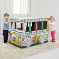 thumbnail image 4 of Fellowes - Bankers Box at Play Autobus Scolaire en Carton à Colorier Soi-Même, 4 of 5