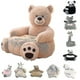 thumbnail image 1 of Regenboghorn Stuffed Animal Sofa Chair For Kids, Teddy-bear-fluffy Cs, 1 of 5
