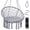 Grey, variant on Costway Macrame Swing Chair, Hammock Chair with Round Seat Cushion, Sturdy Metal Rings Gray