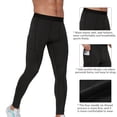 thumbnail image 5 of WBQ Men's Active Compression Pants - Workout Base Layer Tights Running Leggings, 5 of 7