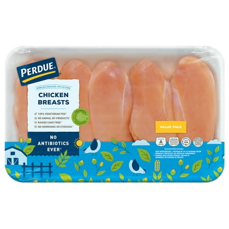 Perdue Fresh Boneless Skinless Chicken Breasts Value Pack (2.5-3.8 lbs.)