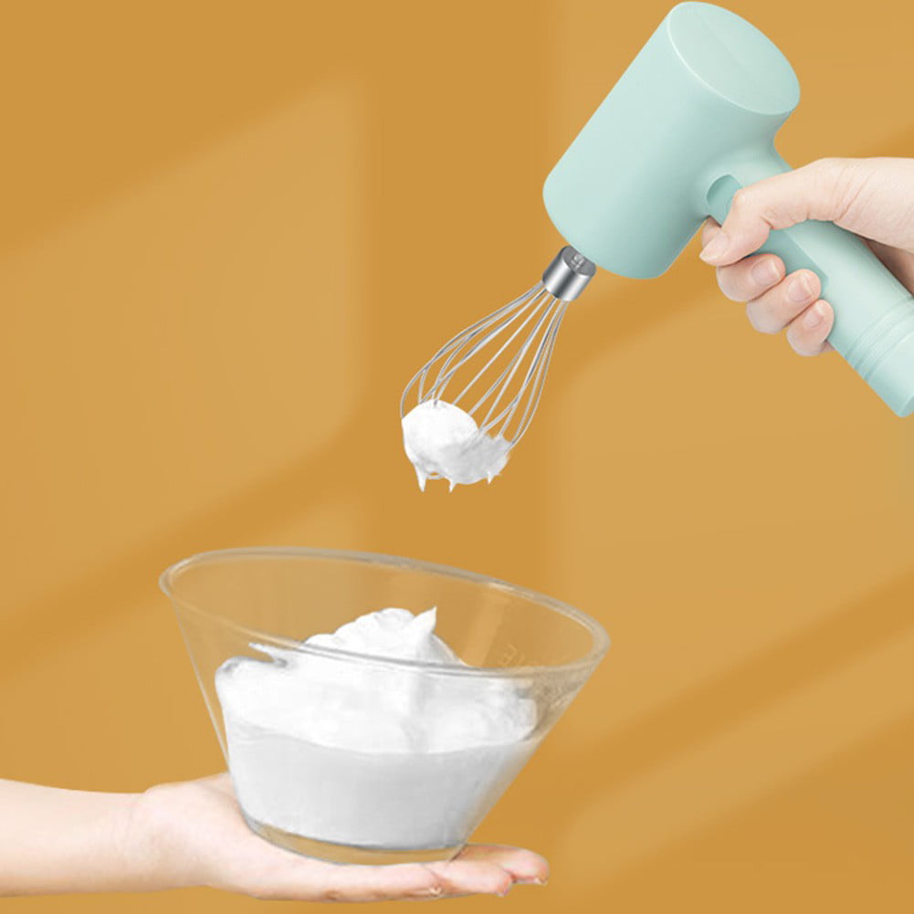 Portable Hand Mixer USB Rechargeable, Electric Whisk Cordless Handheld  Mixer for Egg Beater, Baking & Cooking