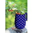 thumbnail image 3 of Blue Polka Dot 5-Pint Vintage Style Steel Enamelware Pitcher - Great for Home/Outdoor Use, 2.5L, 3 of 6