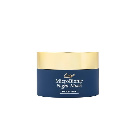 City Beauty MicroBiome Night Mask - Mascarilla facial nutritiva durante la noche - Mezcla de prebióticos y probióticos - Solución para tonos de piel apagados y desiguales, poros grandes y arrugas - Cu