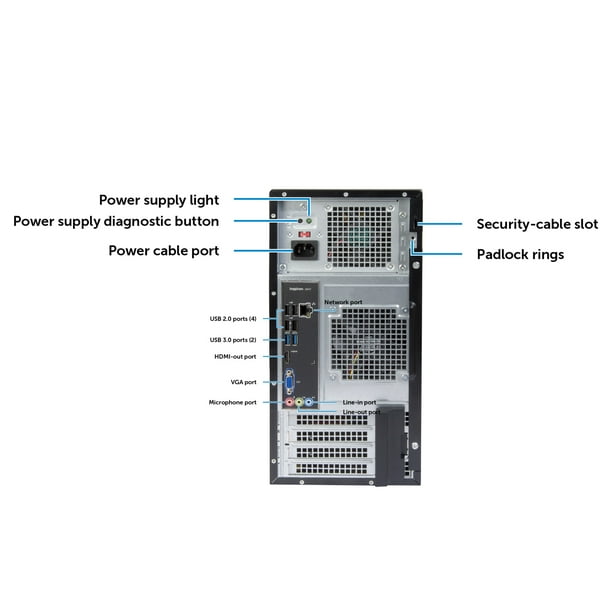 Dell Inspiron 3847 Tower Desktop Computer PC, Intel Quad Core i7