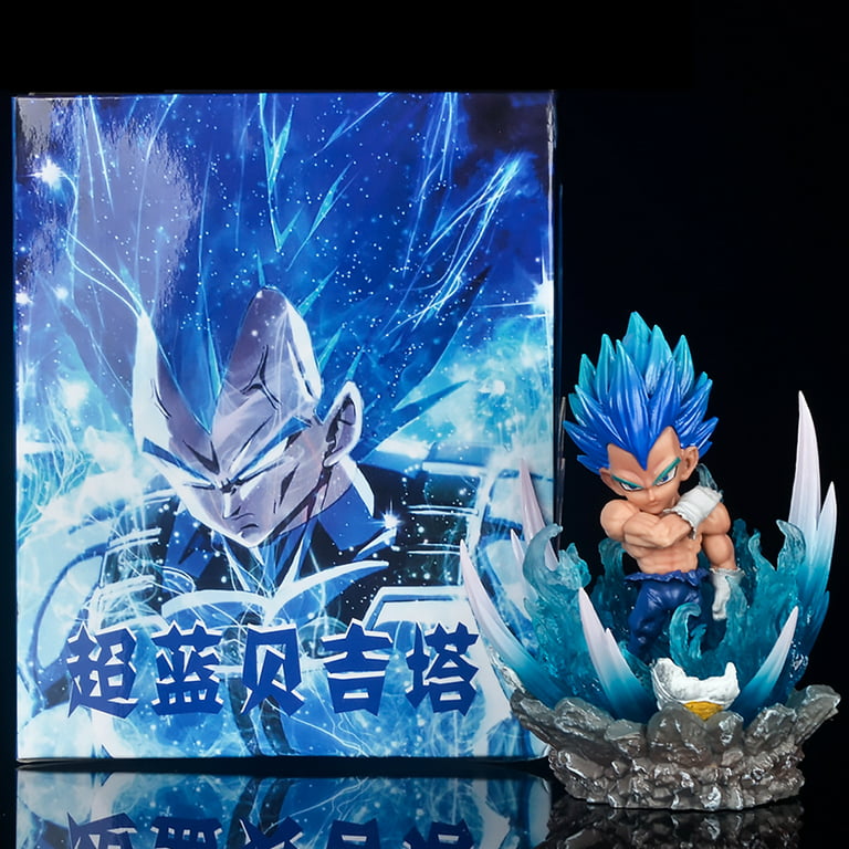 6pc SET Dragon Ball Action Figure Super Saiyan Goku Blue Son Vegeta  Christmas
