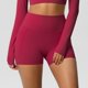 thumbnail image 5 of Pantalones Cortos de Yoga de Cintura Alta, Cómodo Fitness Deportivo, Pantalones de Secado Apretados Transpirables para Mujeres, 5 of 9