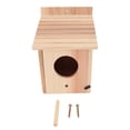 thumbnail image 2 of Casa Para Pájaros De Madera, Atractivo Refugio De Madera Para Pájaros Al Aire Libre, Pensativo Con Tornillos Para Jardín, 2 of 7