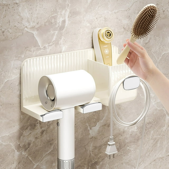 YDYHDS Support de Séchoir à Cheveux Sans Perçage Support de Rangement pour Séchoir à Cheveux de Salle de Bain Séchoir à Cheveux en Plastique Liquidation Ventes Aujourd'hui Offres Prime