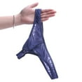 thumbnail image 4 of Yongwang Mens Low Rise Ice Silk Thong Underwear U Convex Triangle Lightweight Sport Daily Underwear, 4 of 6