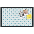 thumbnail image 2 of PinPix 24x14 Custom Cork Bulletin Board Light Blue Polka Dot Poster Board Has a Fabric Style Canvas Finish, Framed in Light Blue Polka Dot, by ArtToFrames (PinPix-344), 2 of 6