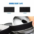 thumbnail image 4 of Magic Nylon Sticker Tapes Extra Strong Self-Adhesive Double Sided Fastener Hook and Loop with Glue for DIY Craft Accessories 5M Black 5meter 20mm Wide, 4 of 6