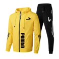 thumbnail image 1 of Gran oferta 2023, chándal con cremallera para hombre, sudaderas con capucha, pantalones deportivos, otoño e invierno, chaquetas deportivas informales de alta calidad para uso diario para hombre, traje, 1 of 3