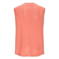 thumbnail image 5 of JSKUMAR Women's Tank Top Casual Sleeveless V Neck Loose Camisole Tops Dressy Eyelet Spring Summer Flowy Shirts Blouse (Orange,S), 5 of 9