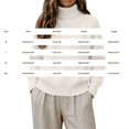 thumbnail image 3 of GILIGEGE Oversized Women's Turtleneck Knit Sweater,Long Sleeve Fall Pullover Top,Casual Loose Fit Chunky Winter Solid Color Soft Cozy Knitwear for Work,Office & Going Out Green M, 3 of 4