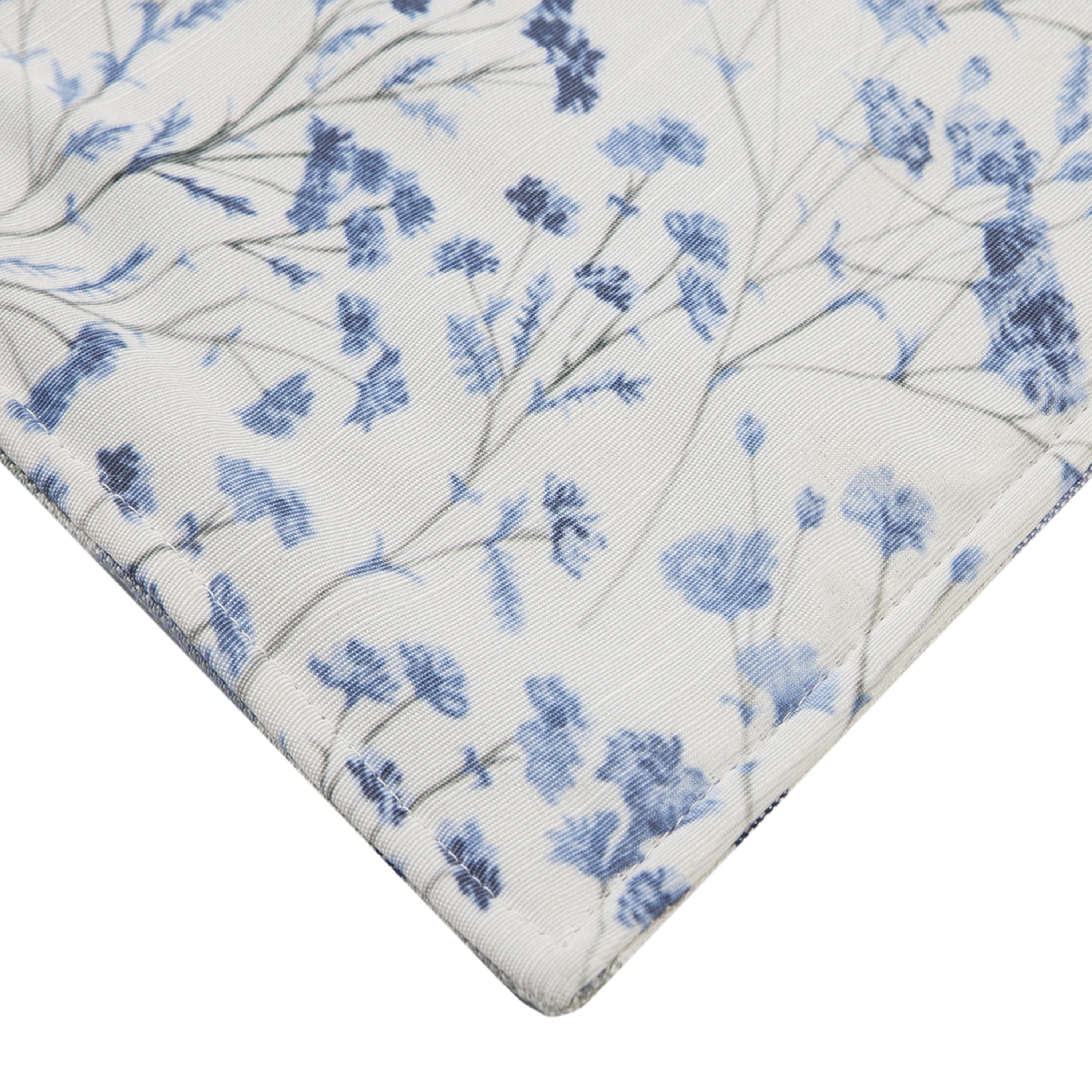 Mainstays Reversible Placemat - 14” x 19” - Blue Multi - 100% Polyester