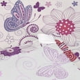 thumbnail image 7 of Pink Butterfly Tapestry Wall Hanging Tapestries Happy Colorful Hippie Psychedelic Art Polyester Carpet Wall Decorative for Living Room Bedroom 60x51inch, 7 of 7