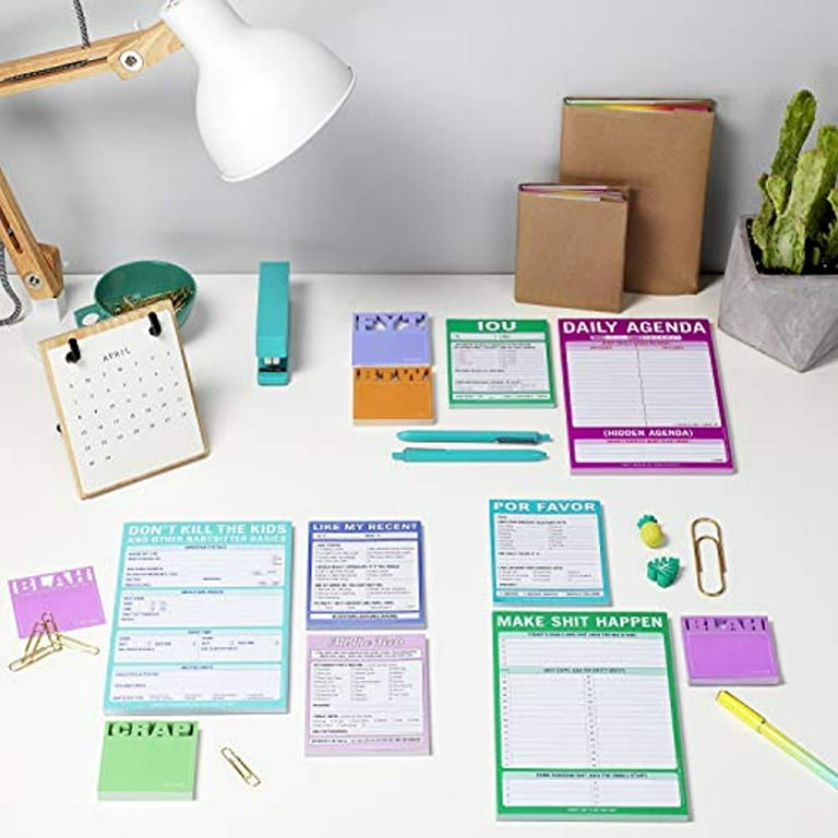Knock Knock Por Favor Nifty Note, Checklist Memo Pad, 4 x