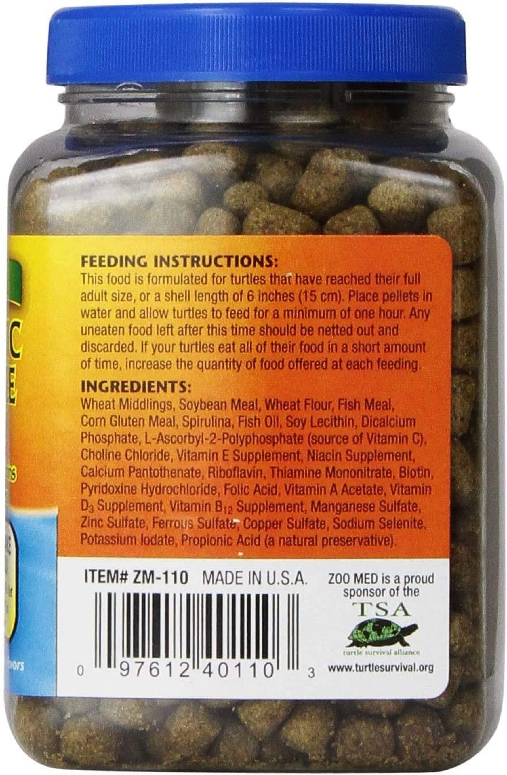Zoo Med Natural Aquatic Turtle Food Maintenance Formula [Reptile Aquatic Turtle Food, Reptile Supplies] 58.5 oz (9 x 6.5 oz)