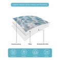 thumbnail image 5 of Blue Ocean Twin Size Down Alternative Comforter, Lightweight Comforter Quilt Bedding Set with Pillow Shams Underwater Sea Waves Water Ripple Seascape All Seasons Bed Comforter Duvet Insert 68"x86", 5 of 7