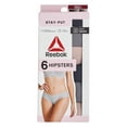 thumbnail image 5 of Reebok Women's Underwear Micro Bonded Hipster Panties, 6-Pack, Sizes XS-3XL, 5 of 7