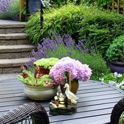 JeashCHAT Animal Garden Statue, Resin Duck Family Patio Fountain, 3 Tiered Waterfall Fountain Creative Resin Outdoor Sculpture Decoration for Garden Yard