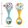 thumbnail image 6 of Fisher-Price Baby Rattle ‘n Rock Maracas Toys, Set of 2 for Infants 3+ Months, High Contrast, 6 of 8