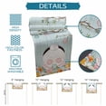 thumbnail image 6 of Easter Bunny Table Runner 108 Inches, Easter Eggs Spring Farmhouse Wood Grain Teal Blue Bed Runner Dresser Scarves Tabletop for Indoor Outdoor Parties/Ceremony/Banquet, 13"x 108", 6 of 8