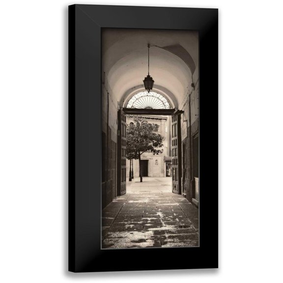 Blaustein, Alan 8x14 Black Modern Framed Museum Art Print Titled - Portico Espana