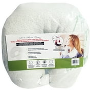 Bamboo Neck Travel Pillow - Machine Washable Cover, Ergonomically Designed, Hypoallergenic, Memory Foam Pillow