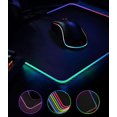 thumbnail image 2 of Alfombrilla de Ratón para Juegos, Alfombrilla de Ratón Luminosa LED, Superficie Antideslizante para Jugadores de Computadoras PC y Mac (Negro 350 * 250 * 4 mm) JM, 2 of 5
