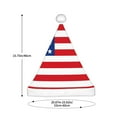 thumbnail image 3 of Haiem America Flags3 Pattern Santa Hat Confortable Velvet Christmas Hat for Christmas Party Favors Fit for Adults Men Women, 3 of 6