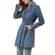 thumbnail image 4 of CHAQUETA LARGA DE DENIM CON CINTURÓN Y BOTONES DE MANGA LARGA Y SOLAPA NOTCH PARA MUJERES INSPIRE CHIC TALLA XS AZUL CIELO, 4 of 8