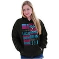 thumbnail image 3 of Lucid Dream Melting Happy Face Unisex Plus Fleece Graphic Hoodie Brisco Brands 4X, 3 of 6