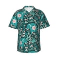 thumbnail image 2 of Xecao Lephants in the Jungle print Hawaiian shirt - a stylish short-sleeve button-down for men, perfect for casual beach and tropical outings., 2 of 9
