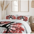 thumbnail image 6 of Ambesonne Tree Duvet Cover Sets, Abstract Human Lung as Branch, 2-King, Coral Pale Maroon, 6 of 7