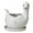 White, variant on JZROCKER Dinosaur Ceramic Succulent Planter Planting Flower Pots with Drainage Tray Potted Bonsai Vase Home Garden Decor