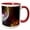 Red/White, variant on 3drose, Galaxy and Nebula - Bubble Nebula, 15oz Two-tone Red Mug