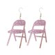 thumbnail image 1 of Pendientes de la silla plegable de acrílico de colores Pendientes de la silla plegable Pendientes Boho Joyería, 1 of 8