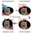 thumbnail image 2 of POGLIP Tiger Set of 8 Round Coaster for Drinks, Absorbent Ceramic Stone Coasters Cup Mat with Cork Base for Home Kitchen Room Coffee Table Bar Decor, 2 of 5