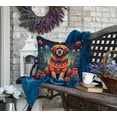 thumbnail image 4 of Tibetan Mastiff Christmas Fabric Decorative Pillow 18 in x 18 in, 4 of 5