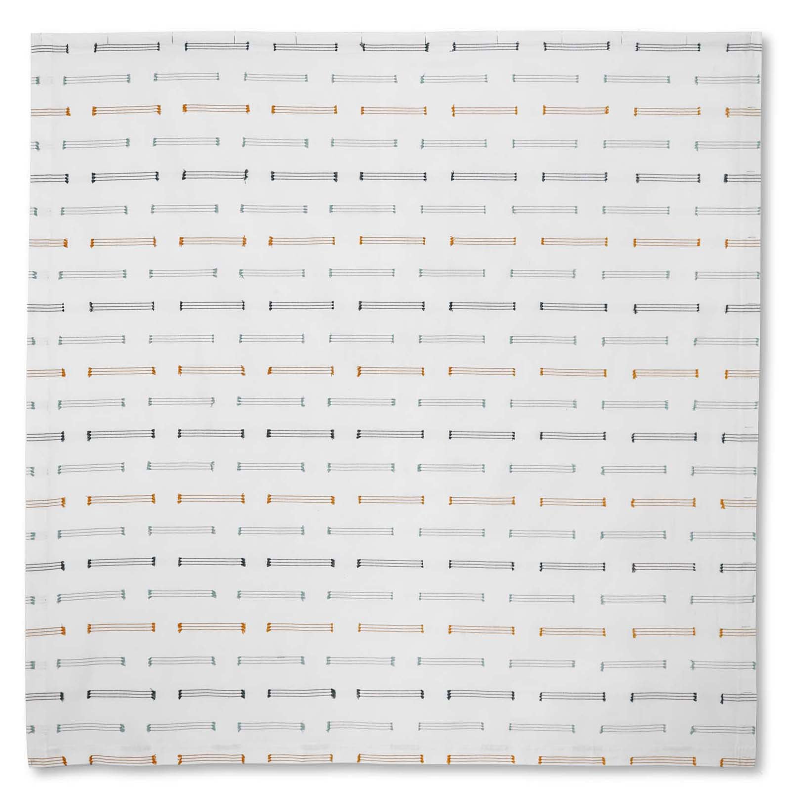 Better Homes & Gardens Payton Multicolor Striped Cotton Shower Curtain, 72" x 72"