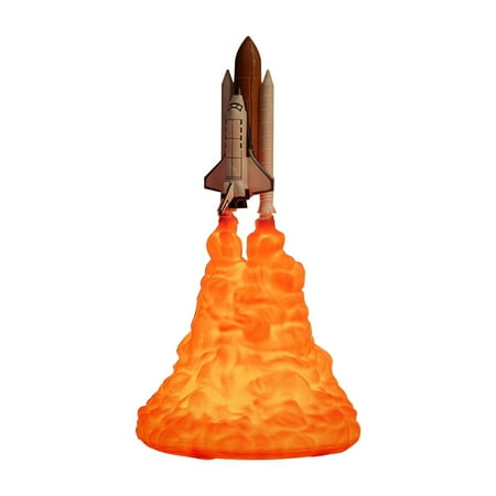 

LED USB Rocket Moon Space Shuttle Lamp Large Capacity Rechargeable Night Light