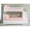 thumbnail image 4 of Bowery Hill Traditional Solid Wood Twin over Full Bunk Bed with Trundle in White, 4 of 6