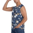 thumbnail image 3 of Goofa Forest Elk Printed Men's Sleeveless T-Shirt - Athletic Gym Workout Tank Top for Men - Moisture-Wicking, UPF 30+ Quick-Dry Muscle Tee-Small, 3 of 8