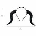 thumbnail image 3 of Devil Horns Headband Gold Cosplay Dragon Horn Hair Hoop Gothic Dress Up Headpiece for Halloween Party Carnival Costume (Gold), 3 of 5