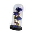thumbnail image 4 of Día de San Valentín Rosa Regalo Flor Artificial Rosas Decoración para Esposa Madre Azul, 4 of 8
