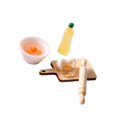 thumbnail image 1 of serony Ensemble de Rouleau à Roulettes pour Enfants Maison de Poupée Ensemble de Meubles de Cuisine Jouet de Jeu d'Imitation, 1 of 9
