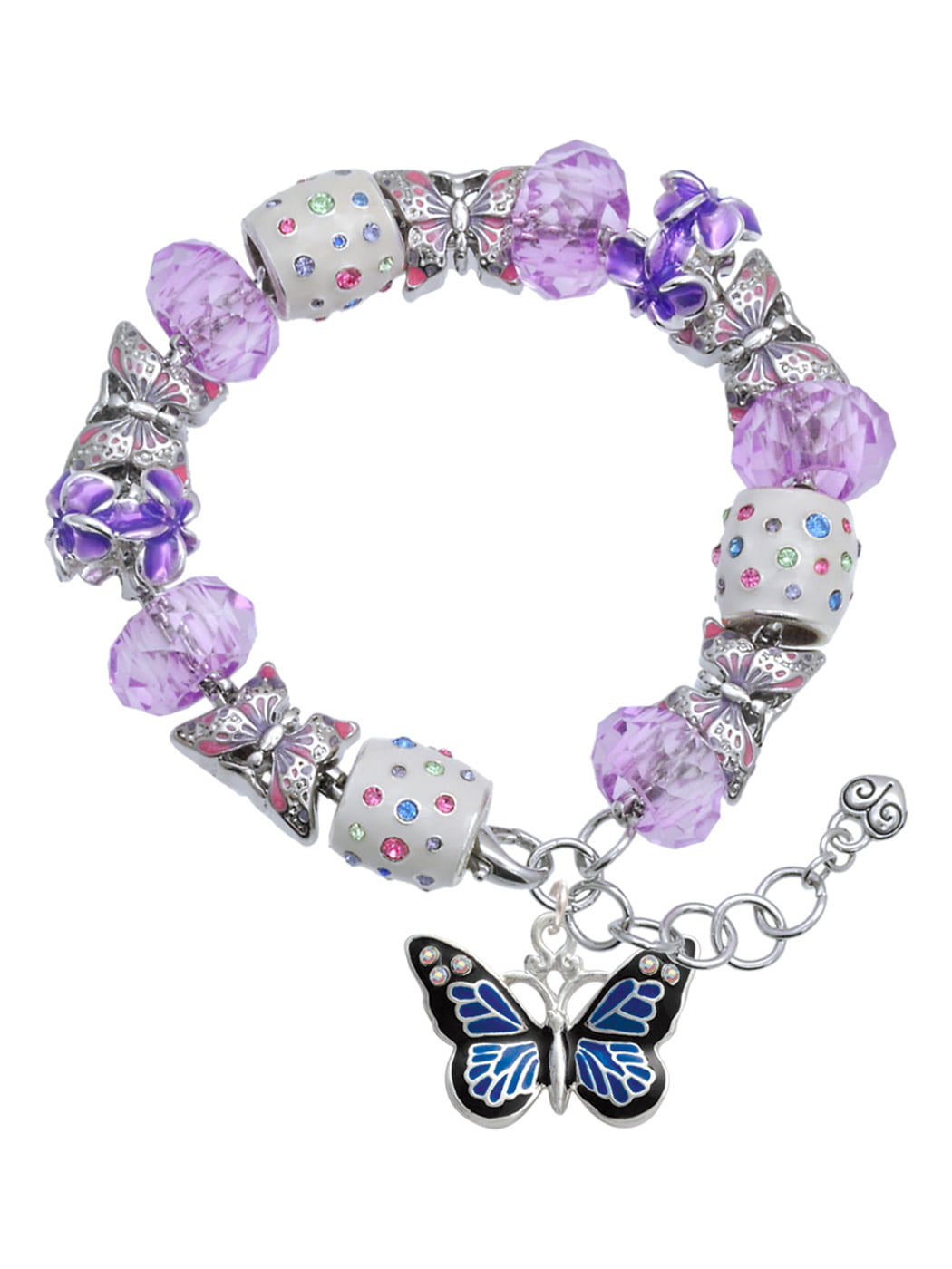 Purple sunshine charm Bracelet